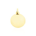 Pendentif Vierge Rond Strie Or Jaune - Pendentifs Bapt&ecirc;me Famille | Histoire d&rsquo;Or