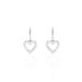 Boucles D'oreilles Pendantes Elisene Argent Blanc Oxyde De Zirconium - Boucles d'Oreilles Coeur Femme | Histoire d’Or