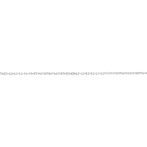 Chaîne Igoa Maille Forçat Diamantee Or Blanc - Chaines Femme | Histoire d’Or