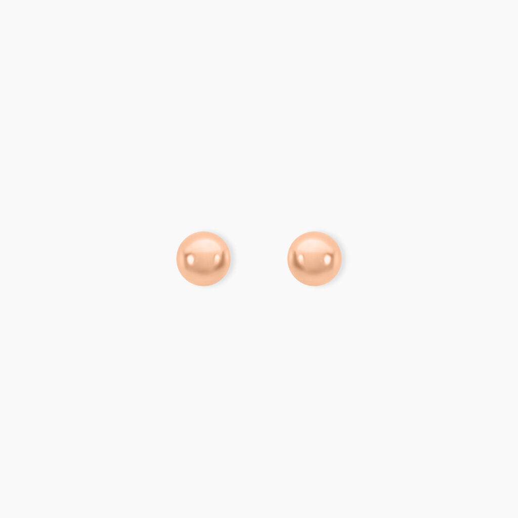 Boucles D'oreilles Puces Virgie Argent Rose - Boucles d'oreilles fantaisie Femme | Histoire d’Or