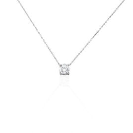 Collier Collection Victoria Or Blanc Diamant Synthetique - Colliers Femme | Histoire d’Or