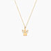 Collier Hallie Ange Et Coeur Or Jaune - Colliers Baptême Enfant | Histoire d’Or