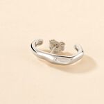 Bijou D'oreille Unitaire Volupte Argent Blanc - Boucles d'oreilles fantaisie Femme | Histoire d&rsquo;Or