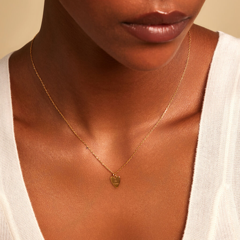 Collier Romance Plaqu&eacute; Or Jaune - F&ecirc;te des m&egrave;res Femme | Histoire d&rsquo;Or