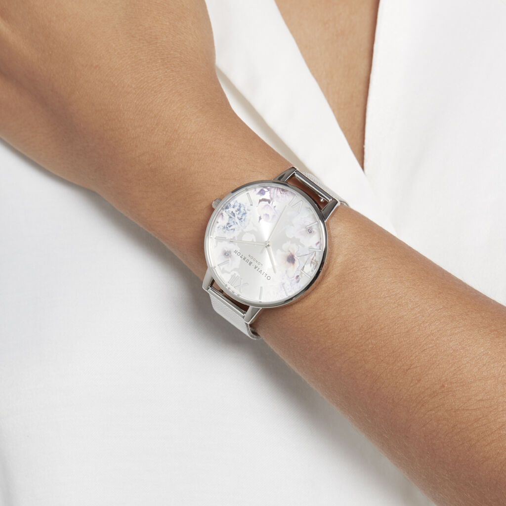 Montre Olivia Burton Sunlight Florals Argent - Montres Femme | Histoire d’Or
