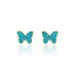 Boucles D'oreilles Puces Solena Papillon Or Jaune - Clous d'oreilles Enfant | Histoire d’Or