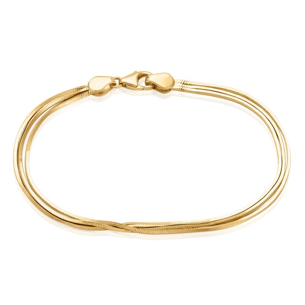 bracelet ariane plaquã© or jaune