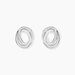 Boucles D'Oreilles Puces Paros Argent Blanc - Boucles d'oreilles fantaisie Femme | Histoire d’Or