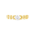 Bague Solitaire Alexine Or Jaune Oxyde De Zirconium - Bagues solitaires Femme | Histoire d&rsquo;Or
