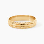 Alliance June 2 Rangs Diamantee Or Jaune - Alliances 18 carats Unisex | Histoire d&rsquo;Or