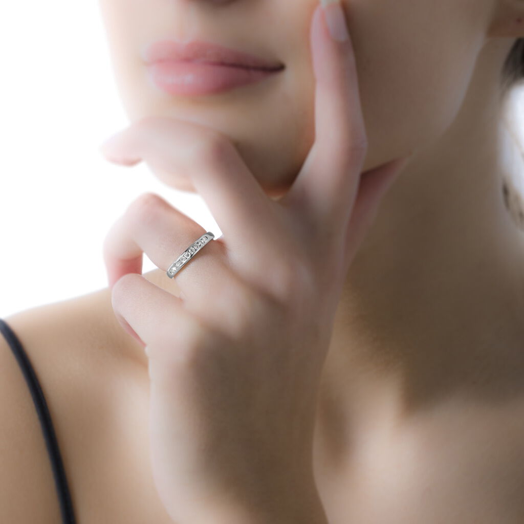 Alliance Giulia Or Blanc Diamant - Alliances Femme | Histoire d’Or