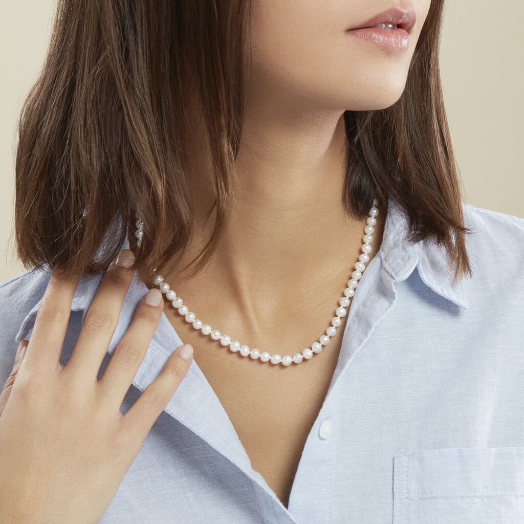 Collier Kanwal Or Jaune Perle De Culture - Sautoirs Femme | Histoire d’Or