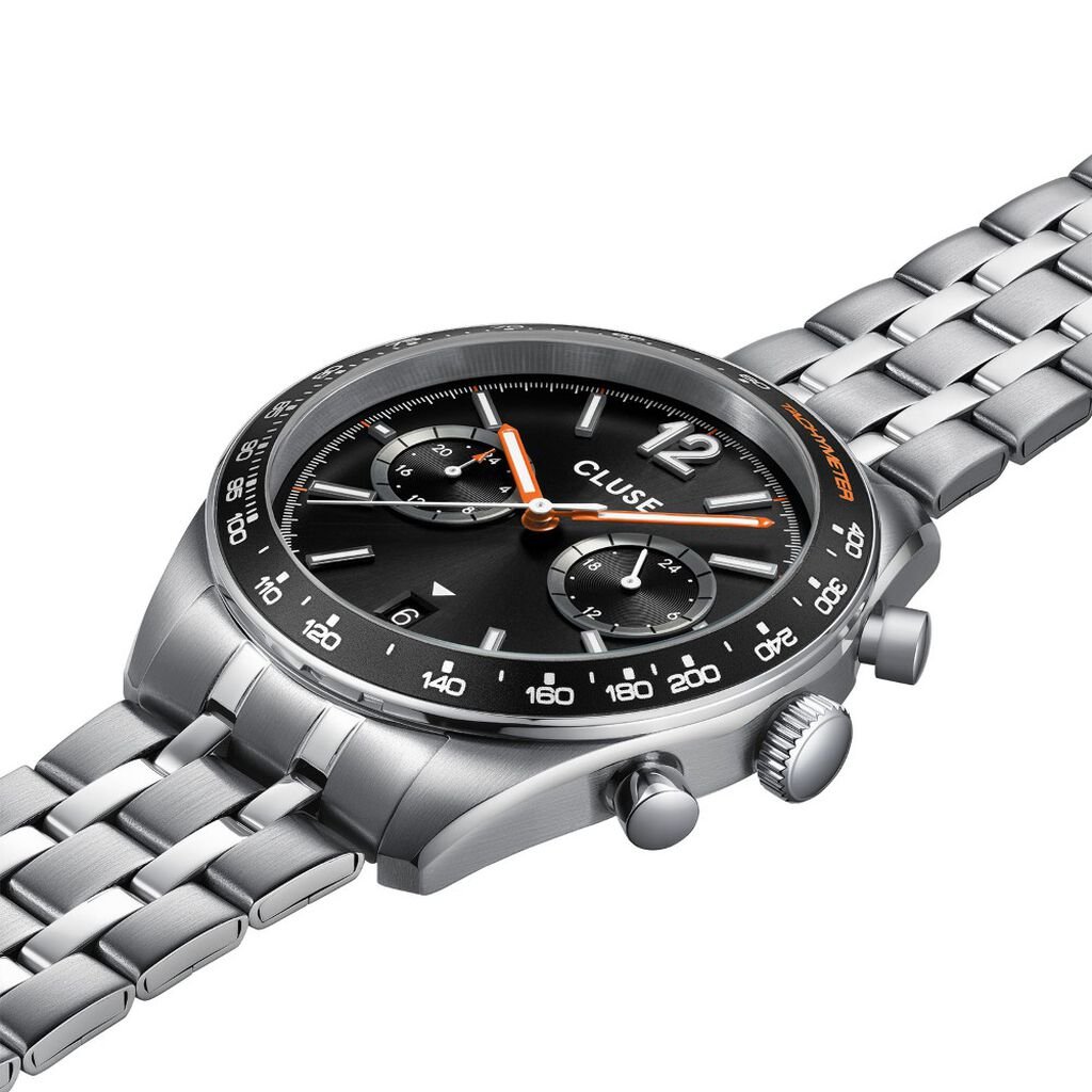 Montre Cluse Aravis Dual Timer Noir - Nouveautés Homme | Histoire d’Or