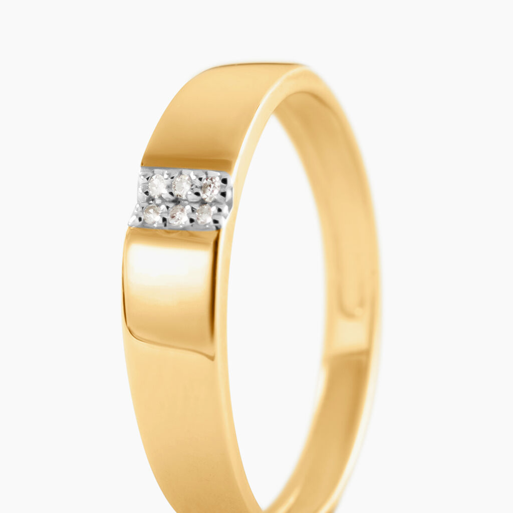 Bague Soha Or Jaune Diamant - Bagues avec pierre Femme | Histoire d&rsquo;Or