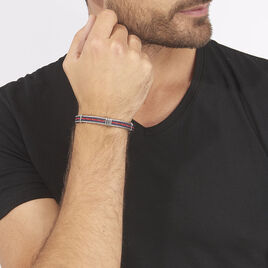 Bracelet Erick Acier Blanc - Bracelets cordon Homme | Histoire d’Or