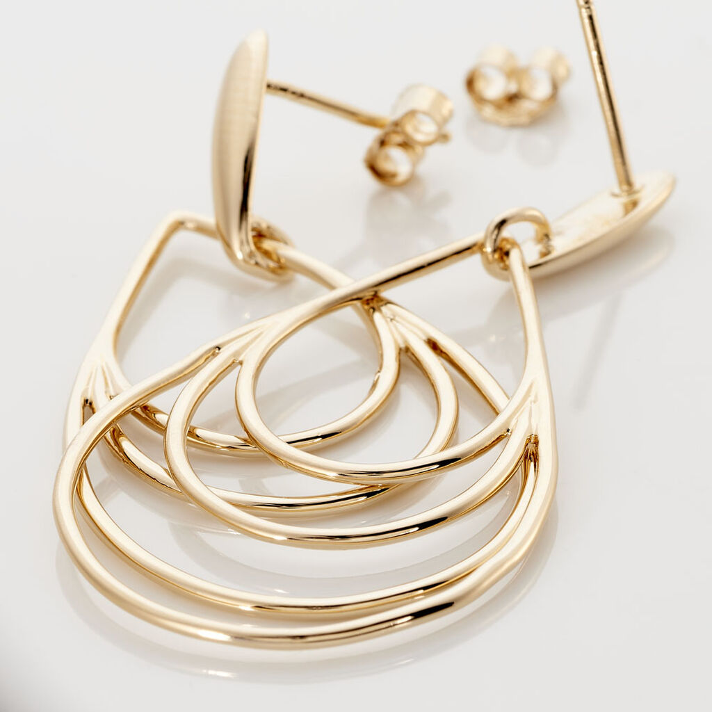Boucles D'oreilles Pendantes Jenyfer Plaqué Or Jaune - Boucles d'oreilles fantaisie Femme | Histoire d’Or