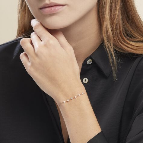Bracelet Plaqué Or Jaune Aglaya Perles D'imitation - Bracelets Femme | Histoire d’Or