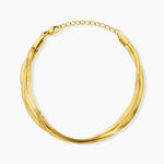 Bracelet Hania Acier Dor&eacute; - Bijoux sans pierre Femme | Histoire d&rsquo;Or