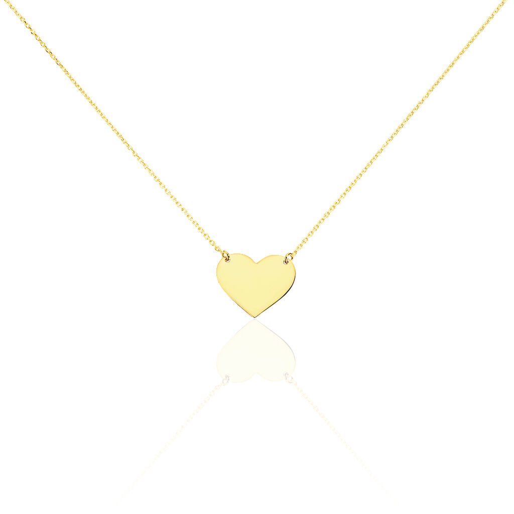 Collier Helenia Coeur Gravable Or Jaune - Cadeaux de naissance Enfant | Histoire d’Or