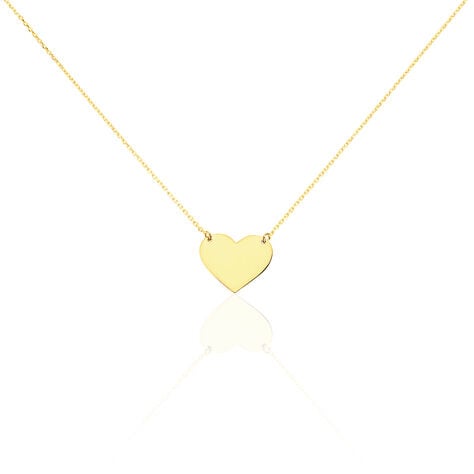 Collier Helenia Coeur Gravable Or Jaune - Cadeaux de naissance Enfant | Histoire d’Or