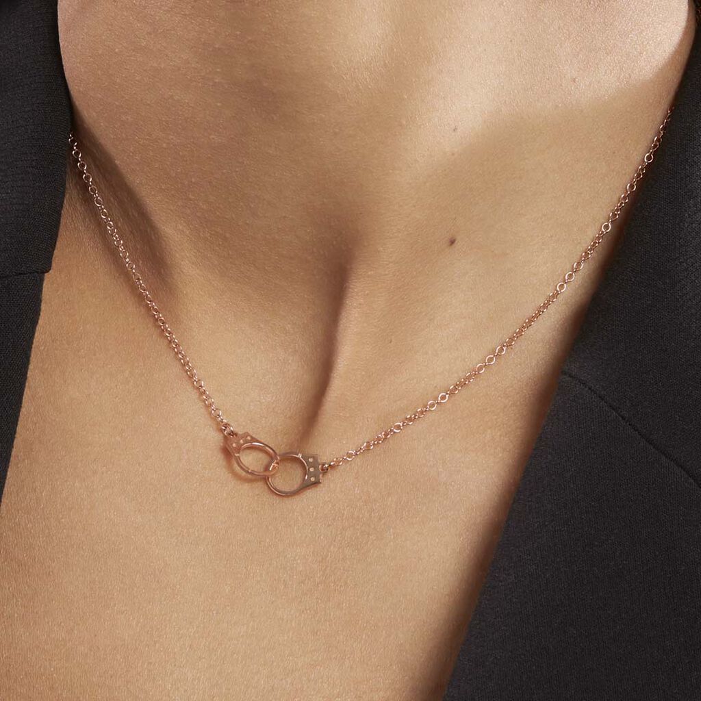 Collier Argent Rose Kim - Ras de cou Femme | Histoire d’Or