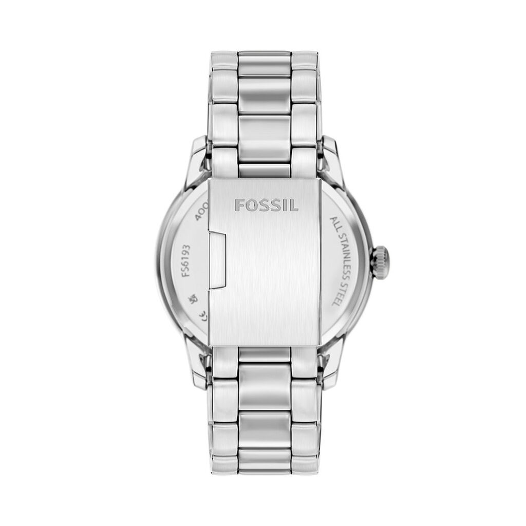 Montre Fossil Bic Tic Tourbillon Argent&eacute; - F&ecirc;te des p&egrave;res Homme | Histoire d&rsquo;Or