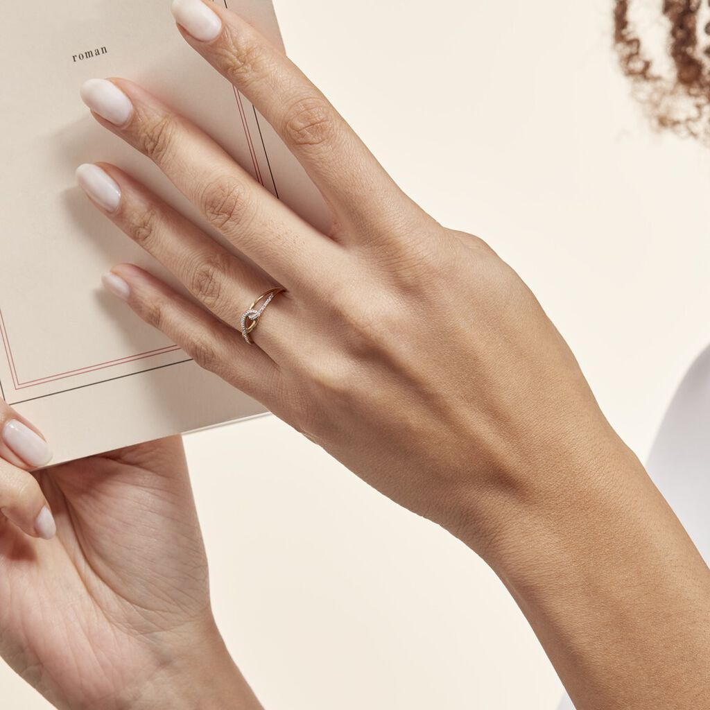 Bague Osanna Or Jaune Diamant - Bagues avec pierre Femme | Histoire d’Or