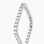 Bague Aselya Argent Blanc Oxyde De Zirconium - Bagues avec pierre Femme | Histoire d&rsquo;Or