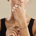 Bracelet Coeur Gravable Or Blanc - Bracelets Coeur Femme | Histoire d’Or