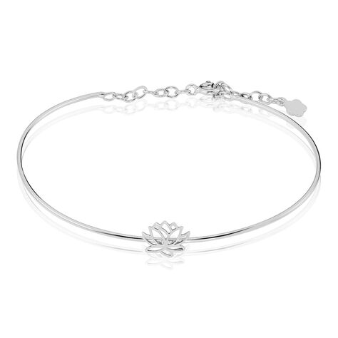 Bracelet Jonc Rosita Argent Blanc - Bracelets joncs Femme | Histoire d’Or