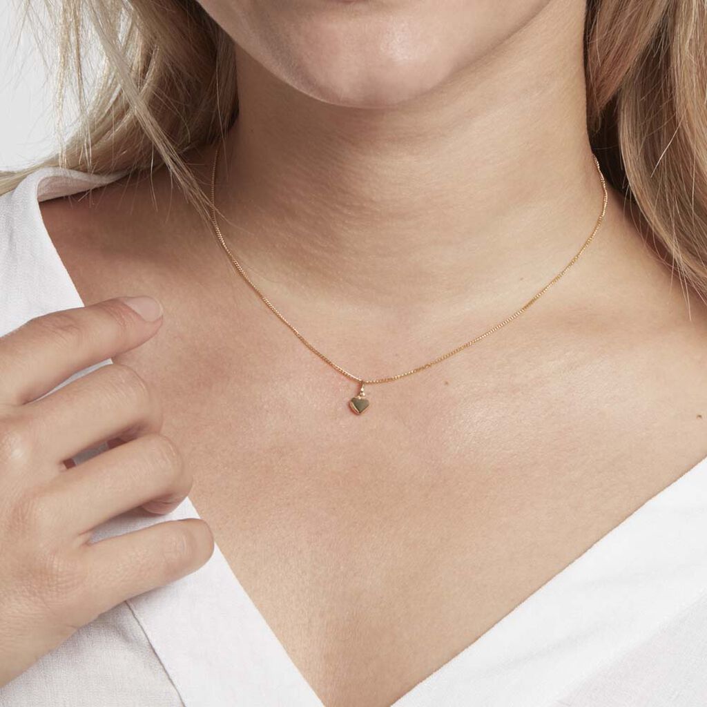 Pendentif Eudocie Coeur Lisse Or Jaune - Pendentifs Famille | Histoire d’Or