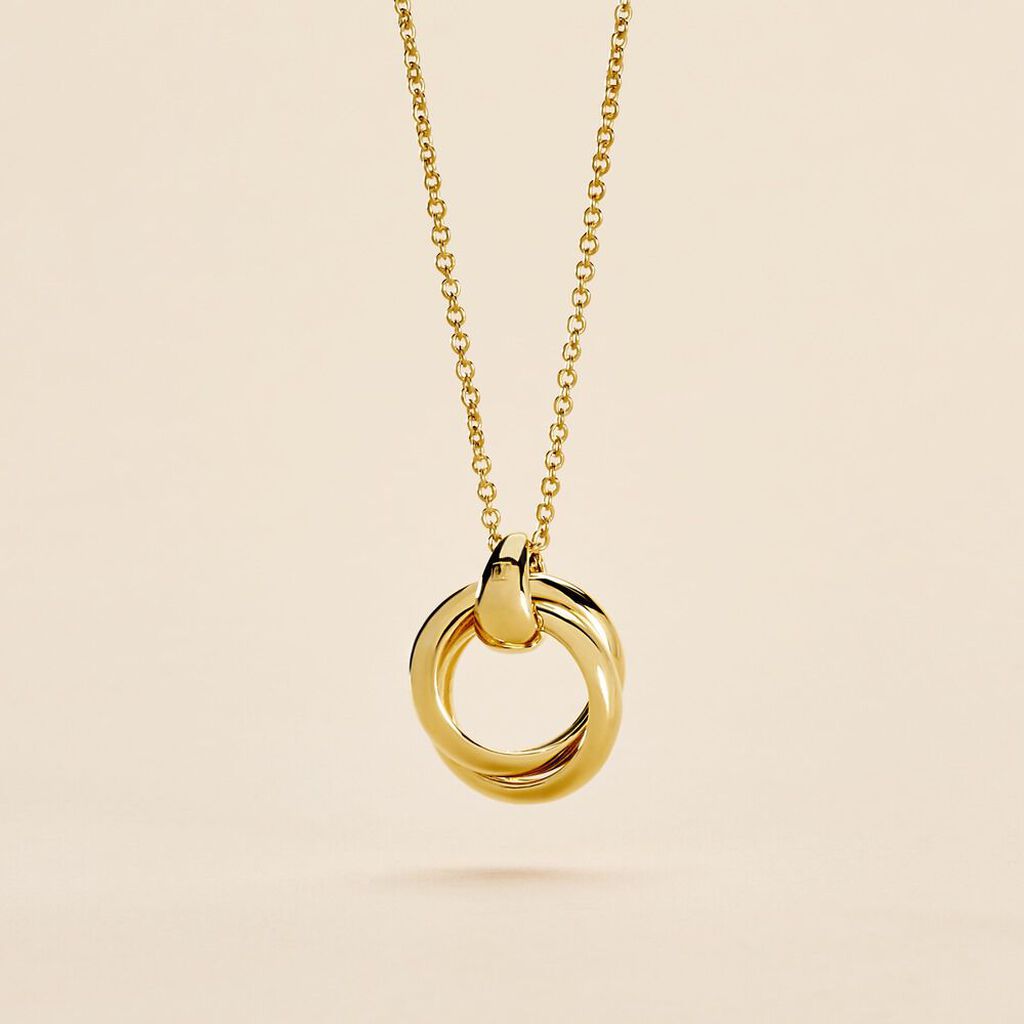 Collier Plaqu&eacute; Or Jaune Alfonsina - Bijoux sans pierre Femme | Histoire d&rsquo;Or