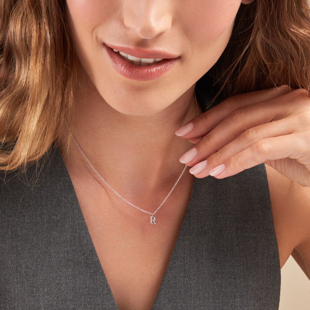 Collier Neruda Argent Blanc Oxyde De Zirconium - Colliers fantaisie Femme | Histoire d’Or