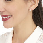 Boucles D'oreilles Pendantes Romance Or Jaune Oxyde De Zirconium - Boucles d'oreilles pendantes Femme | Histoire d&rsquo;Or