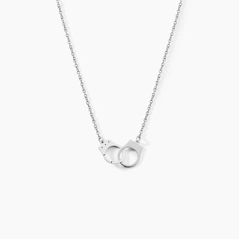 Collier Kim Argent Blanc - Colliers fantaisie Famille | Histoire d&rsquo;Or