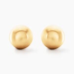 Boucles D'oreilles Puces Fidelia Boule Or Jaune - Clous d'oreilles Femme | Histoire d&rsquo;Or