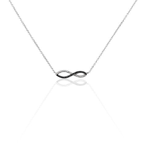 Collier Prudentia Argent Blanc Oxyde De Zirconium - Colliers fantaisie Femme | Histoire d’Or