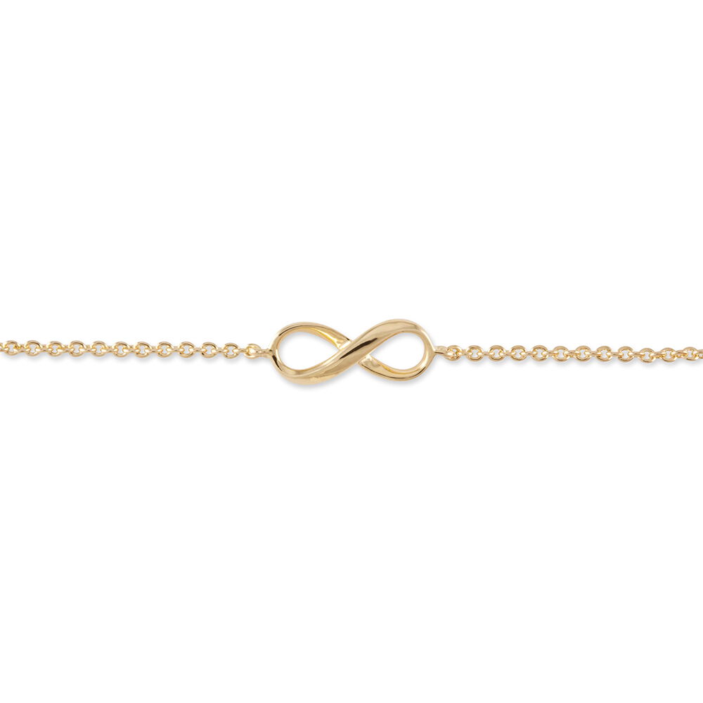 Bracelet infini plaqué or Clearance