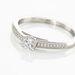 Bague Finella Platine Blanc Diamant - Bagues solitaires Femme | Histoire d’Or