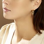 Cr&eacute;oles Adama Acier Jaune - Boucles d'oreilles cr&eacute;oles Femme | Histoire d&rsquo;Or