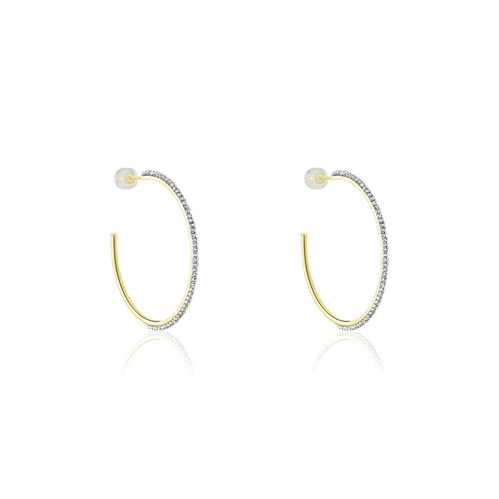 Cr&eacute;oles Tyhana Or Jaune Oxyde - Boucles d'oreilles cr&eacute;oles Femme | Histoire d&rsquo;Or