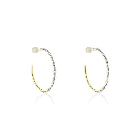 Cr&eacute;oles Tyhana Or Jaune Oxyde - Boucles d'oreilles cr&eacute;oles Femme | Histoire d&rsquo;Or