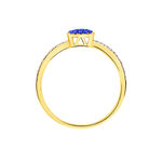 Bague Aude Or Jaune Saphir Et Diamant - Bagues avec pierre Femme | Histoire d&rsquo;Or