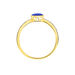 Bague Aude Or Jaune Saphir Et Diamant - Bagues avec pierre Femme | Histoire d’Or