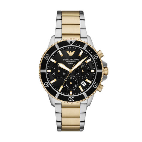 Montre Emporio Armani World Explorer Noir - Montres Homme | Histoire d&rsquo;Or