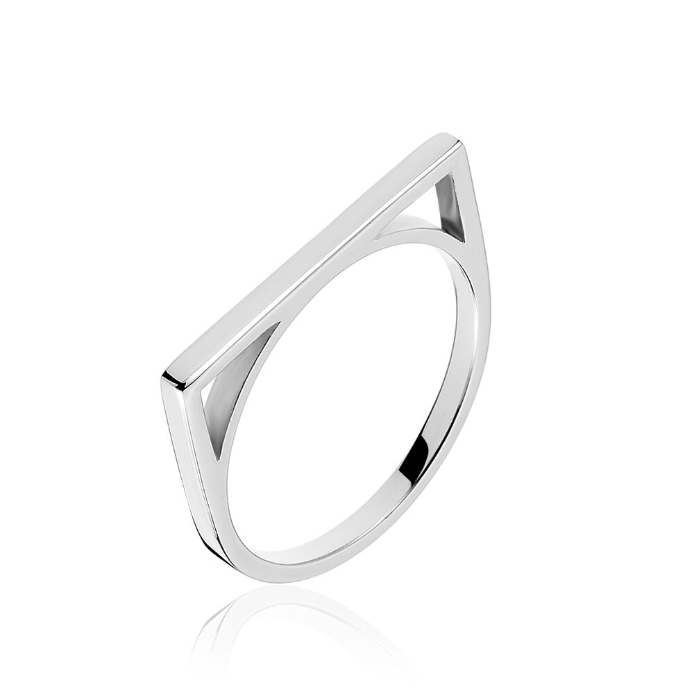 bague carrée argent femme