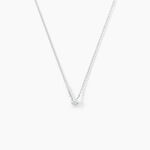 Collier One Or Blanc Diamant - Colliers Femme | Histoire d&rsquo;Or