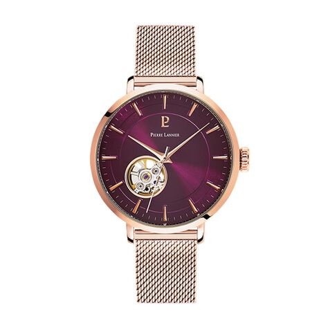 Montre Pierre Lannier Automatic Framboise - Montres Femme | Histoire d’Or
