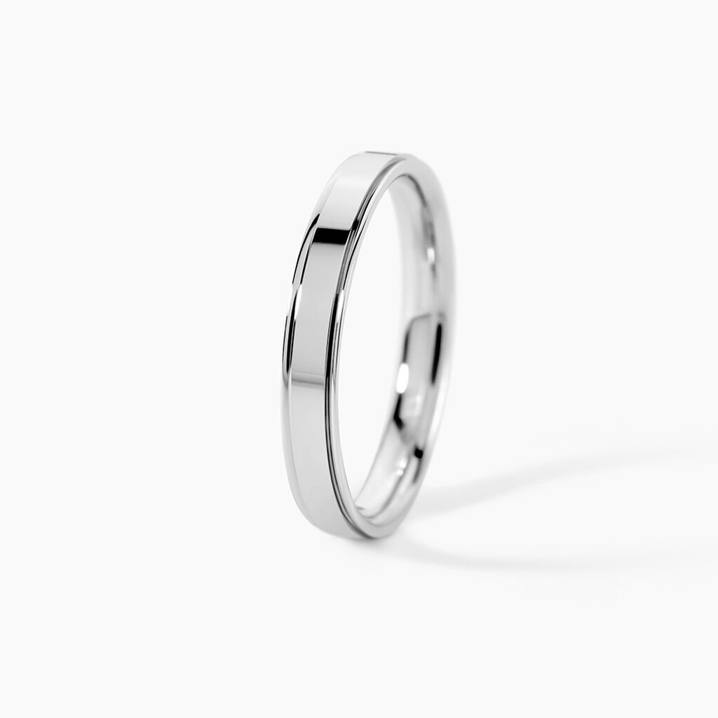 Alliance Or Blanc Beatrice - Alliances Unisex | Histoire d’Or