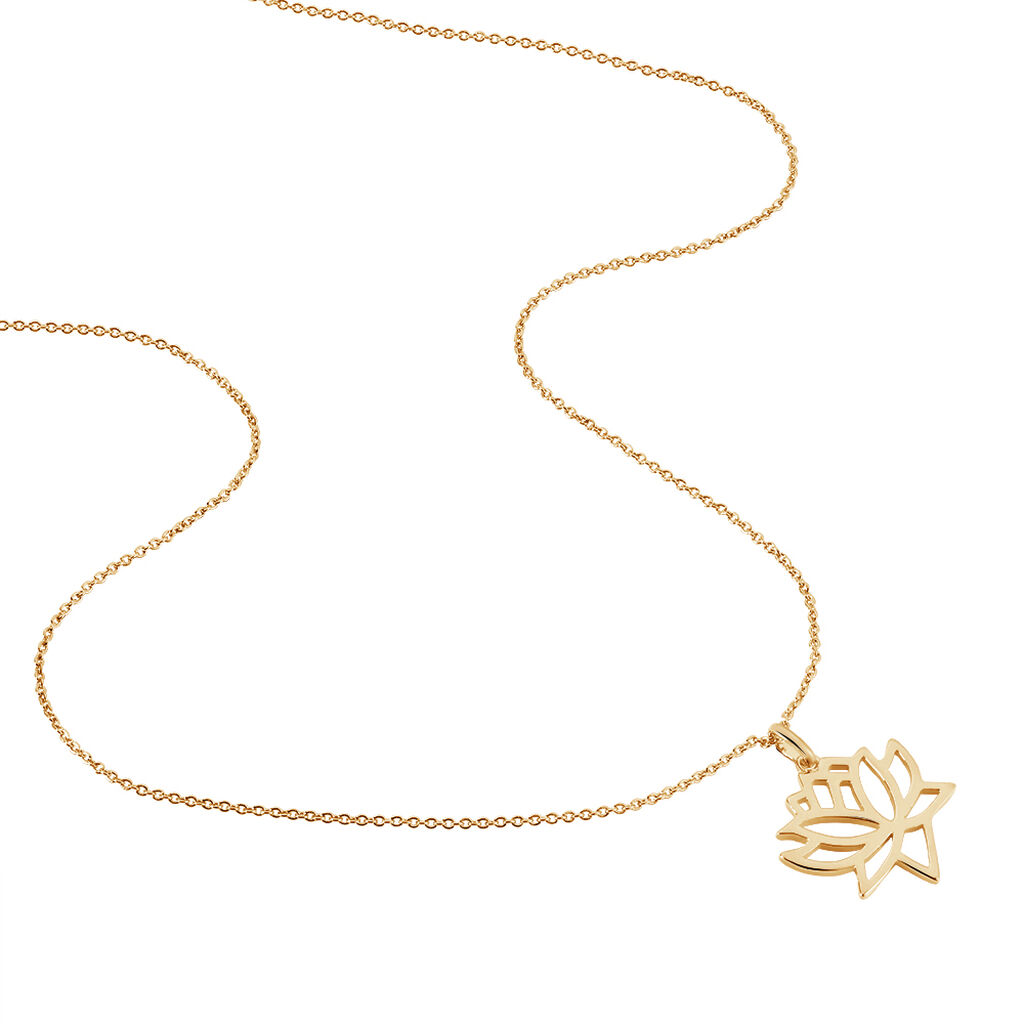 Collier Fuji Plaqu&eacute; Or Jaune - Colliers fantaisie Femme | Histoire d&rsquo;Or